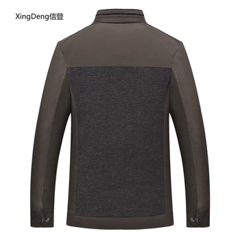 XingDeng 2018 jaunu Gadījuma Stabilu Modes Slim Bomber Jacket Vīriešu Pavasara Rudens Mēteli Beisbola Jakas Vīriešu top coat plus 4xl