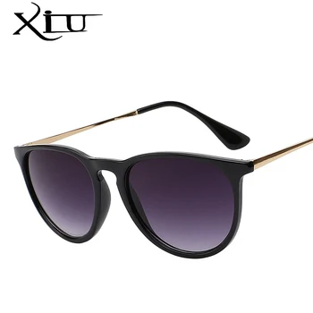 XIU Classic Keyhole Apaļas Saulesbrilles Vīriešiem, Sievietēm Zīmola Dizainere Sunglass Retro Modes Brilles UV400