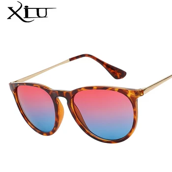XIU Classic Keyhole Apaļas Saulesbrilles Vīriešiem, Sievietēm Zīmola Dizainere Sunglass Retro Modes Brilles UV400