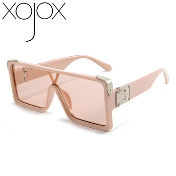 Xojox Vintage Lielizmēra Kvadrātveida Saulesbrilles Vīriešiem Zīmola Dizainere Siāmas Saules Brilles Sieviešu Modes Personības Brilles UV400 Ieplests