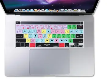 XSKN Final Cut Pro X 10.4 Īsceļi Tastatūru Segtu Ādas, lai MŪS Versija ar 16 collu A2141 Jauns MacBook Pro ar Touch Bar & ID Touch