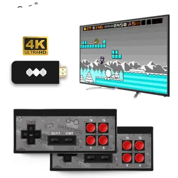 Y2 4K HDMI Video Spēļu Konsole Uzcelta 568 Klasiskās Spēles Mini Retro Konsole, Bezvadu Kontrolieris, HDMI Izeja Dual Spēlētāji