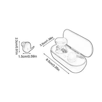 Y30 Bluetooth Bezvadu Austiņas 5.0 Sporta Bluetooth Austiņas un Earbuds, Handfree Portatīvo ar Uzlādes Box 3D Stereo Skaņu 3 Stundas