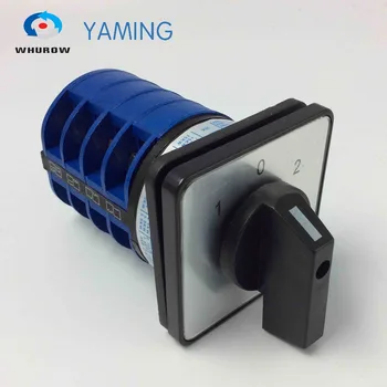 Yaming elektriskā YMW26-32/4 32A 4 stabi 3 pozīciju kontroli motora ķēdes Universālā pārslēgšanas rokturis cam slēdzis
