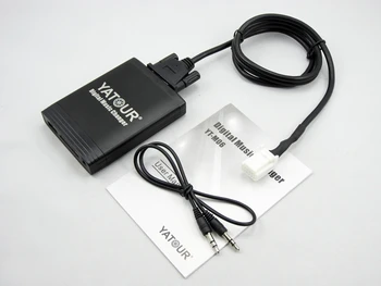 Yatour par Lexus LS430 2001-2006 Ar YT-TOY20 20pins adaptera kabeli Automašīnas stereo USB SD MP3 Bluetooth Adapteris 6+6 pin