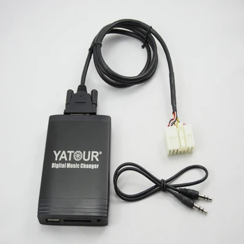 Yatour TOY1+YT-TYBY USB CD Mainītājs Digitālās mūzikas saskarnes adapteris SD, AUX ieeja fit toyota lexus 5+7 pins navigācijas 1998-2005