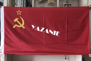 YAZANIE Single vai Double Sided Red CCCP PSRS Valsts Karogu, Padomju Sociālistiskās Karogs ar ģerboni 1964 Uzvaras Diena Karogi