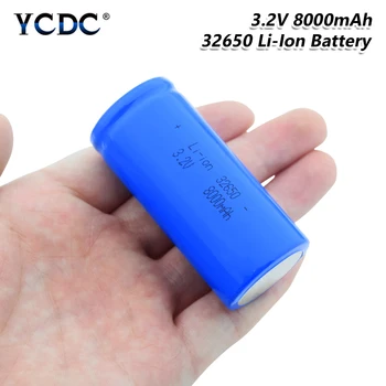 YCDC Uzlādējams 3.2 V 8000mAh 32650 Bateria Baterijas li-ion (Litija Li-polimēra Bateriju, Rezerves Barošanas Gaismiņa