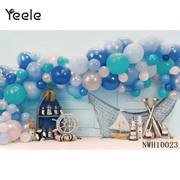 Yeele Bērnu Duša Kūka Ballon Photocall Jaundzimušo Dzimšanas Dienas Svinības Backdrops Portrets Vinila Fotogrāfija Foniem Foto Studijā
