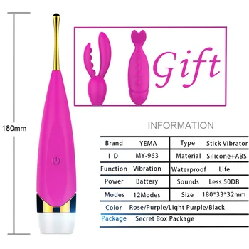 YEMA Spēcīgs Stick Vibrators Uzmanību Klitora Dzelksnis Seksa Rotaļlietas Sievieti Pieaugušo Vagīnas Stimulators Dzimuma Produktu Veikals