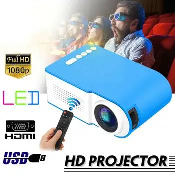 YG210 1080P LED 3D Mini Projektoru Ar Stereo Skaļruņi, Mājas Kino Teātra Video Multimedia, USB Tālruņa Projektori Proyector