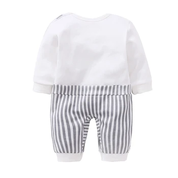 YiErYing augstas kvalitātes Jaundzimušo Bērnu Apģērbu Zvaigžņu Drukāšanas Atpūtas Puika Romper Baby & Toddler Apģērbu Zīdaiņiem Jumpsuit