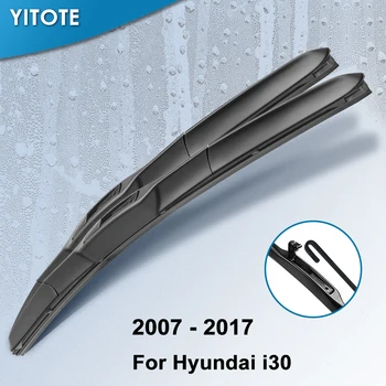 YITOTE Vējstikla slotiņām par Hyundai i30 Fit Spiediet Pogu Ieroču / Āķis Ieroču Modeli, Gadu no 2007. gada līdz 2017. gadam