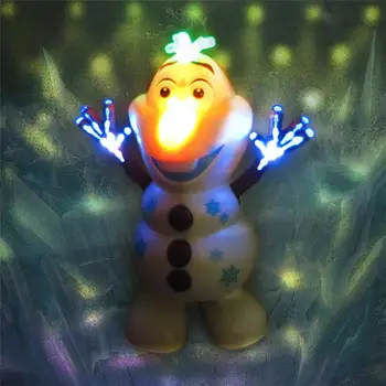 Yiwa Ir 2021. Dejas Sniegavīrs Olaf Robots Ar 5 Mūzika Led Mūzikas Lukturīti Elektriskās Darbības Attēlu Modelis Bērniem Rotaļlietas Ziemassvētku Dāvanu