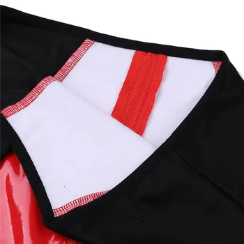 YiZYiF Spīdīgu PVC Bikses Sievietēm Augsta Vidukļa Sexy Black Laupījums Bikses Sieviešu Modes Naktsklubs Mini Šorti Skatuves Sniegumu Kostīms