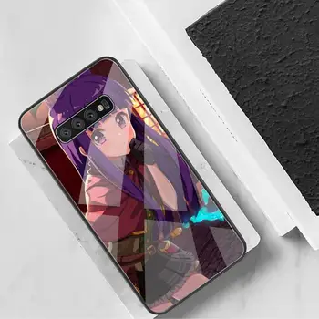 YJZFDYRM Karstā spēles Princese Savienojumu Soft black Telefonu Gadījumā Rūdīta Stikla Samsung S20 Plus S7 S8 S9 S10 Plus Piezīme 8 9 10 Plus