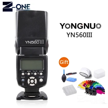 YONGNUO YN 560 III IV Bezvadu Master Flash Speedlite par Nikon Canon Olympus Pentax DSLR Kameras Zibspuldze Speedlite Oriģināls
