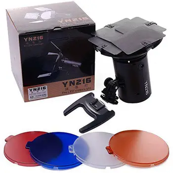 Yongnuo YN216 5500K/3200-5500K Bi-color LED Video Aizpildīt Gaismas Apgaismojums ar 4 Krāsu Filtri YN-216, DV spoguļkamera Canon Nikon
