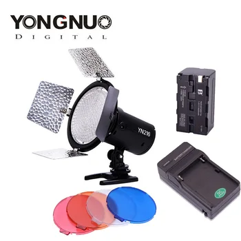 Yongnuo YN216 Pro LED Studio Video Gaisma ar 4 Krāsu Plates DSLR Videokamera + NP-F750 Akumulators + Lādētājs CD30