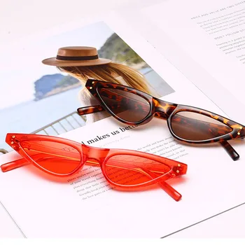 Yoovos Ir 2021. Mazs Rāmis, Saules Brilles Sievietēm, Cat Eye Candy Krāsas Trijstūrī Saulesbrilles Vintage Āra Modes Brilles Oculos De Sol