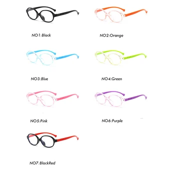 Yoovos Ovāls Bērnu Brilles Rāmis Notīrīt Objektīvu Childs Brilles Rāmis Retro Optiskās Brilles Bērniem Anti Zilā Gaisma Brilles