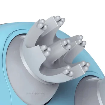 Youpin Mini 3D Galvas Massager M1 Četru Riteņu Rotācijas Dizains Dual-Driectional Apli, Masāžas, Wet & Dry Divējāda lietojuma par Smart Home