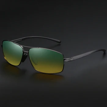 YSO Saulesbrilles Vīriešiem Polarizētās UV400 Alumīnija Magnija Kadra HD Nakts Redzamības Braukšanas Brilles Taisnstūra Aksesuāri Vīriešiem 2458