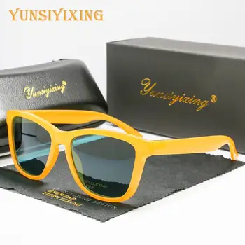YSYX Multi-Stilu Polarizētās Saulesbrilles, Vīriešu Modes Kvadrātveida Saules Brilles Anti Blue Ray Ceļojumu Vīrieši/Sievietes UV Aizsardzības Brilles 32