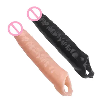 Yunman Super Ilgi 28cm Dzimumlocekļa Uzmava Extender Atkārtoti Prezervatīvu Vīriešiem Penis Palielināt Dzimumlocekļa Prezervatīvu