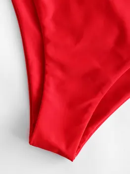 ZAFUL Tie Krāsošanas Bikini 2020. Gadam, Sievietēm, kas Augstu Samazināt Peldkostīmi Crisscross Push Up peldkostīms Pārsējs Sexy Spageti Siksnas Vasaras peldkostīms