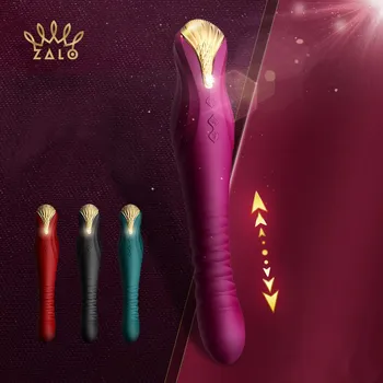 ZALO Karalis Teleskopiskie Raut AV Vibrators Stimulējot Vibrators Sieviešu Dzimuma seksa Rotaļlietu veikals pāris seksa mašīna