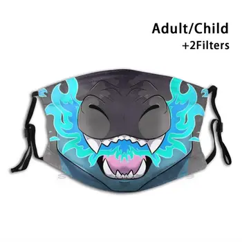 Zard X Muti Drukāt Atkārtoti Pm2.5 Filtru DIY Mutes Maskas Bērniem Anthro Pūkains Pūķis