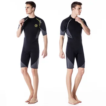 ZCCO 1.5 mm neoprēna Wetsuit Vīriešiem ar īsām piedurknēm Zemūdens niršanas tērps, Snorkeling spearfishing peldkostīmu Sērfošanu Sunproof viens gabals, kas
