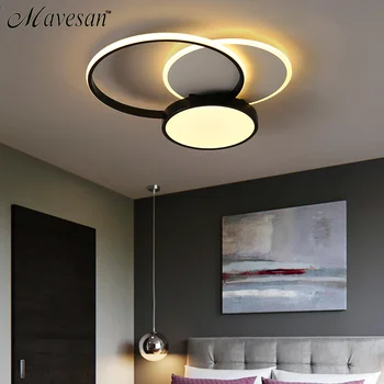 Zelta LED Griestu Gaismas Dzīvojamās Istabas Aprīkojums Gredzenu Modernās Guļamistabas, Apgaismojums, Mājas Iekštelpu Apdares Plafon Lampas Spīdumu