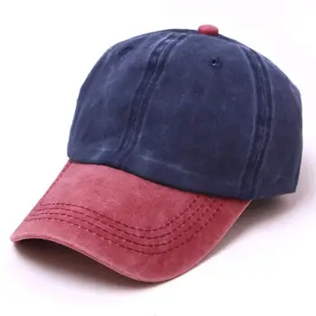 Zema Profila Retro Tētis Cepuri Vīriešu Beisbola cepure Mazgāti, Krāsoti Sešu Panelis Kokvilnas Cepurīte Regulēšana