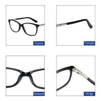 ZENOTTIC Cat Eye Receptes Progresīvās Brilles Sievietēm Photochromic Anti Zilās Gaismas Optiskās Brilles Tuvredzība Recepšu Brilles