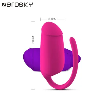 Zerosky USB Uzlādējams, Bezvadu App Tālvadības Lēkt Olu Vibratori Silikona Vibrējošais Ola Vibrators Seksa Rotaļlietas, lai Sieviete