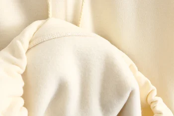 Zevity Sieviešu Modes Cieto Sānu Kabatas Gadījuma Kapuci Femme Pamata Garām Piedurknēm Vilnas Hoodies Šiks Aukliņu, Džemperi, Topi H517