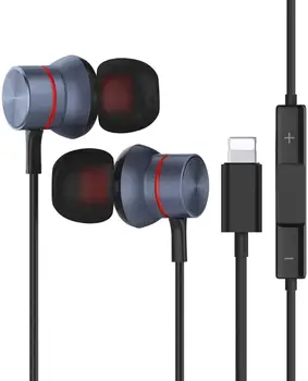 Zibens Austiņas Austiņas in-Ear Earbuds MFi Sertificēts Mic ar iPhone 11 Pro Max X XS Max XR iPhone 8 Plus iPhone Plus 7