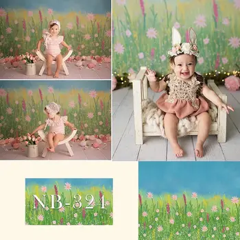Ziedi Tēmu, Bērnu Dzimšanas Dienu Fotogrāfijas Fons Ziedu Jaundzimušo Bērnu Portrets Dušas Fona Photocall Aksesuārus Photoshoot