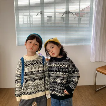 Ziemas, Jaunas Ielidošanas korejiešu stilā, kokvilnas bērnu top sabiezējumu silts visu maču modes džemperis cool baby meitenes un zēni
