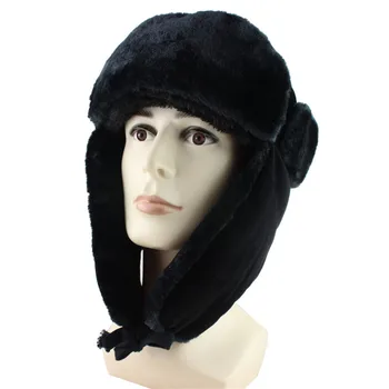 Ziemas āra pretvēja un aukstuma necaurlaidīgs Lei Feng cepuri sabiezējums ausu aizsardzības krievijas silta cepure
