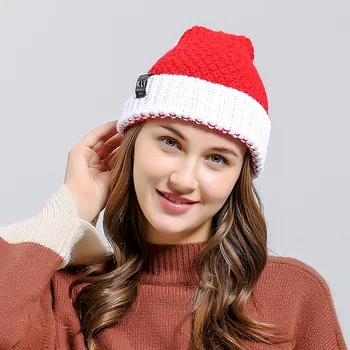 Ziemassvētku Beanie Ziemas Cepures Sievietēm, Vīriešiem Adīt Tamborēt Skullies Beanies Silts Rudens Cepures Trikotāžas Cepure Santa Claus Dāmas Klp Jaunas