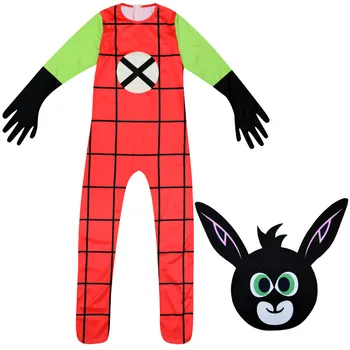 Ziemassvētku Bērns Bing Truša Kostīms Talismans cosplay kostīmu Trušu komplekts bērniem, Gudrs, funny jautri kostīms
