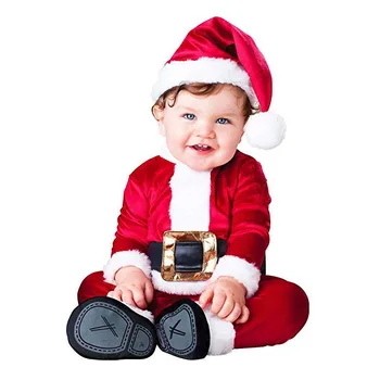 Ziemassvētku dāvanu 2019 karstā bērnu jumpsuit Santa Claus drēbes bērniem, kombinezons, Zīdaiņu zēni meitenes romper bērnu kostīms