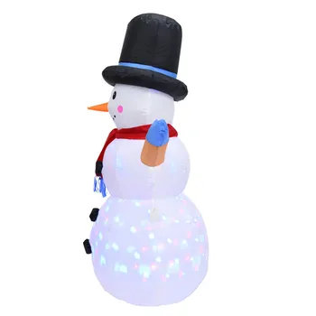 Ziemassvētku Piepūšamās Sniegavīrs Laternu Gaismas Diožu Apgaismojums Iekštelpu Un Āra Dekorēšanai Ziemassvētku Rotājumi Mājās Dropship