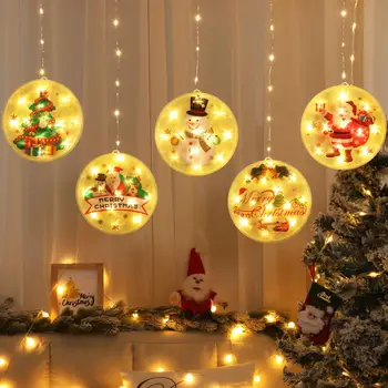 Ziemassvētku String Gaismas 113 LED Ziemassvētku Rotājumi Jaunums Karājas 3D Gaismas ar USB Festivāla Puse, Iekštelpu un Āra