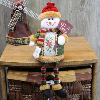 Ziemassvētku Sēž Rotājumi Ziemassvētku Sniegavīrs Briežu Ziemassvētku Dāvanu Rotājumi
