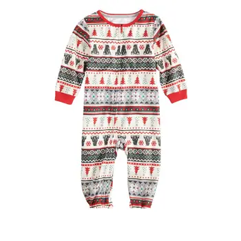 Ziemassvētku Ģimenei, Pidžamas Komplekts Ziemassvētki Ģimenes izskatu Saskaņojot tērpiem Mājās valkāt pusei Sleepwear Pieaugušajiem Bērniem Naktsveļu kokvilnas pidžamas