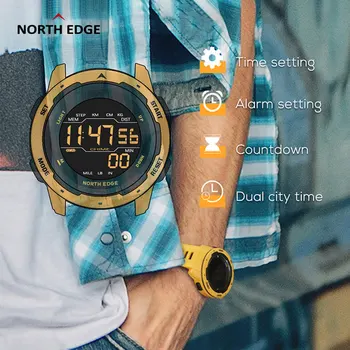 ZIEMEĻU MALU Vīriešiem Digitālo Smart Skatīties Vīriešu Sporta Modes Darbojas Peldēšanas Ūdensizturīgs 50M Vīriešu Elektronisko pulksteni smartwatch